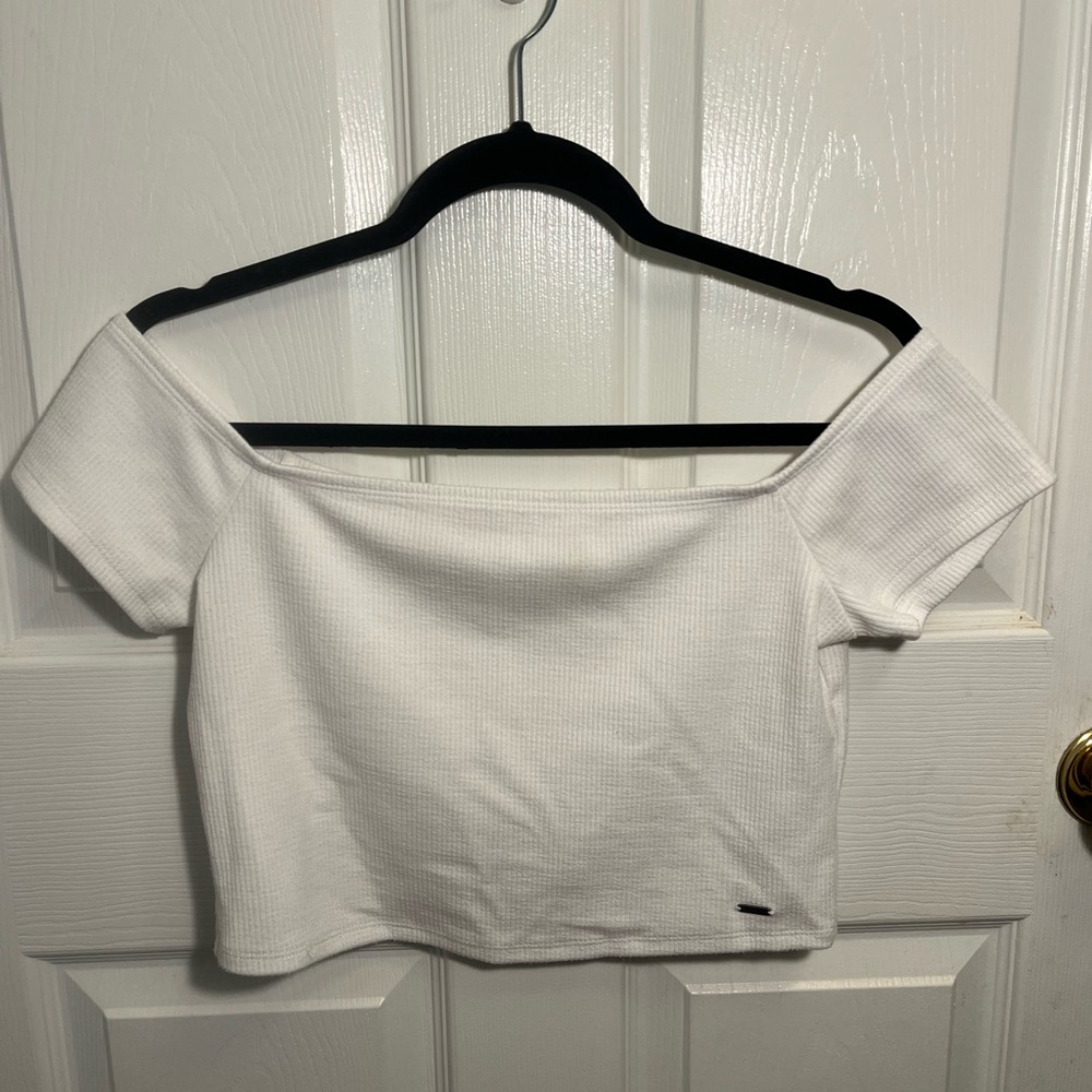 Hollister off the shoulder crop top